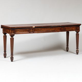 Large Regency Mahogany Console Table