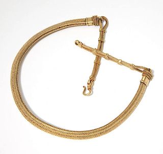 A high-karat gold Indian necklace
