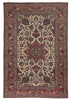 Extremely Fine Isfahan Rug 4'9" x 6'8" (1.50 x 2.08 M)