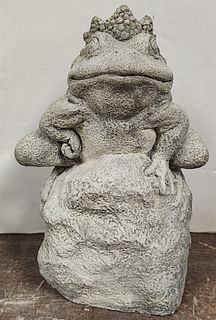 cast cement frog king