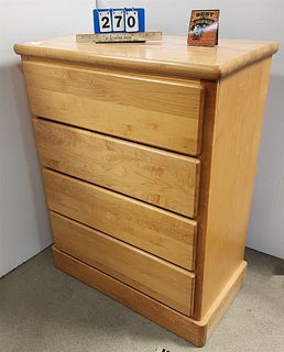 maple 4 drawer chest 