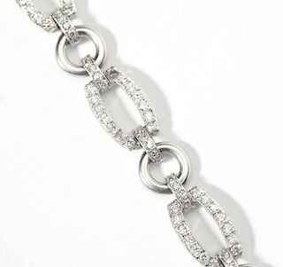 An Art Deco diamond and platinum bracelet