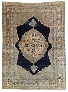 Tabriz Carpet With Royal Crowns