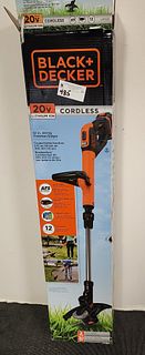 new Black and Decker cordless weed whacker 