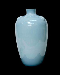 Chinese Lavender-Blue Ovoid Vase.