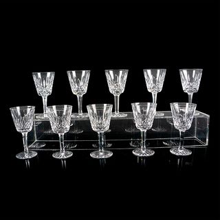 10pc Waterford Crystal Claret Glasses, Lismore