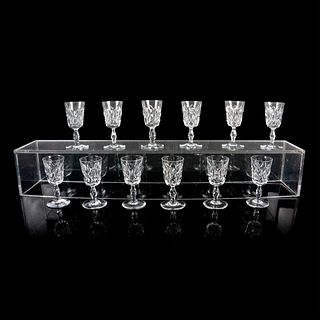 12pc Baccarat Crystal Cordial Glasses, Choiseul