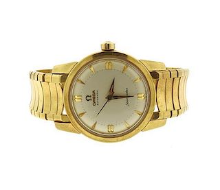 Omega Seamaster 18k Gold Automatic Watch