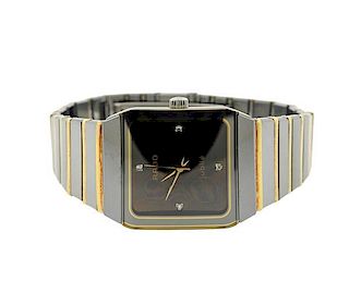 Rado Jubilee Diamond  Steel 18k Gold Watch