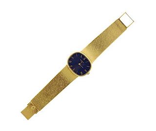 Patek Philippe 18k Gold  Blue Dial Watch