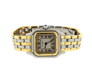 Cartier Panthere 18k Gold Steel Watch