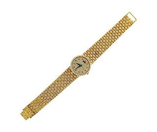 Piaget 18k Gold Diamond Ruby  Manual Wind Watch