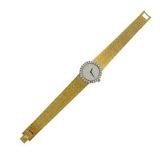 Piaget 18k Gold Diamond Dial Watch