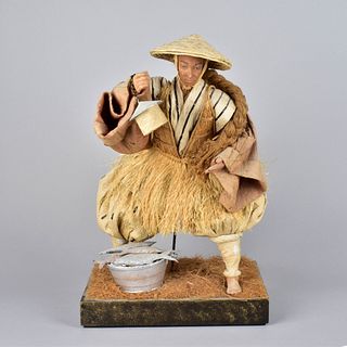 Antique Japanese Doll of a Fisherman