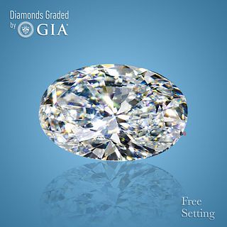 NO-RESERVE LOT: 1.50 ct, H/VS1, Oval cut GIA Graded Diamond. Appraised Value: $28,500 