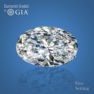 NO-RESERVE LOT: 1.50 ct, I/VVS2, Oval cut GIA Graded Diamond. Appraised Value: $24,600 