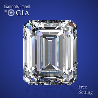 NO-RESERVE LOT: 1.51 ct, E/VS1, Emerald cut GIA Graded Diamond. Appraised Value: $43,500 