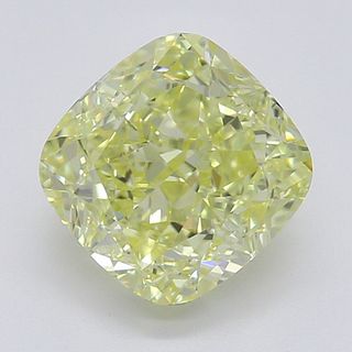 1.20 ct, Natural Fancy Yellow Even Color, VVS2, Cushion cut Diamond (GIA Graded), Appraised Value: $ 16,400 