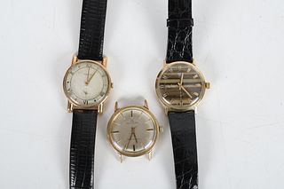 Three Vintage Watches, Invicta, Movado, and Jules Jurgenson