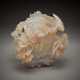 Chinese Agate Carving of Birds
