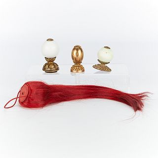 4 Chinese Hat Finials