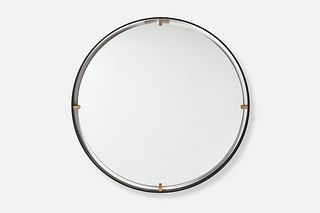 Contemporary, Round 'Trousdale' Mirror 