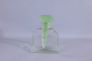 Vintage Hoffmann Czech Crystal Perfume Bottle