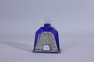 Egyptian Style Blue Glass Perfume Bottle