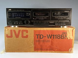 JVC TD W118BK DOUBLE CASSETTE DECK IN BOX