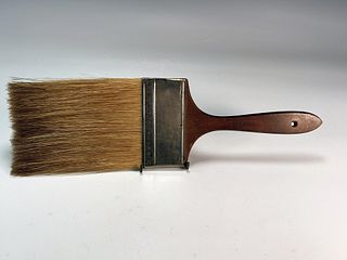 WHITINGS 4 1/2 INCH FINE HAIR WOOD STAIN BRUSH