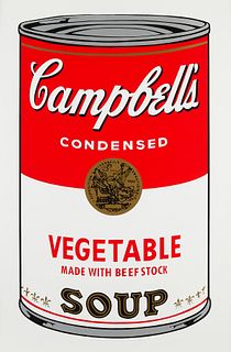 Andy Warhol Sunday B. Morning Vegetable Soup Can