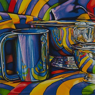 Jeanette Pasin Sloan "Blue Cup" Print 1994