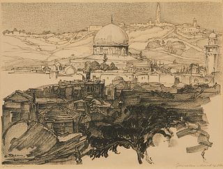 Saul Raskin "Jerusalem - Mount of Olives" Print