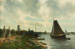 Jan Hendrik Weissenbruch Dutch Landscape Painting