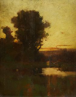 Charles Warren Eaton Oil Landscape Painting