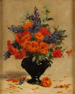 Hippolyte-Pierre Delanoy Still Life Oil Painting
