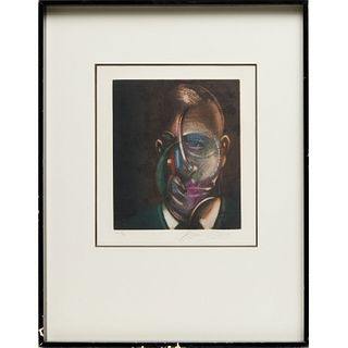 Francis Bacon, aquatint etching, 1976