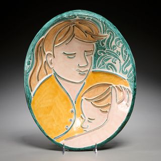 Andrea Gill, glazed terracotta bowl, 1996