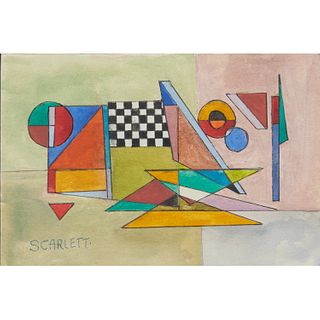 Rolph Scarlett, Modernist watercolor