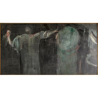 Maurice Sievan, oil on canvas, 1962