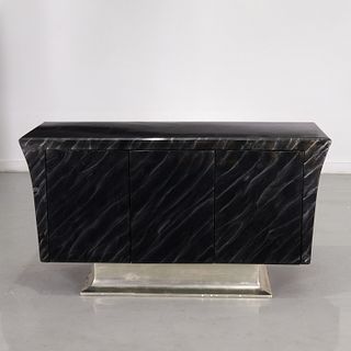 Custom Art Deco style lacquered sideboard