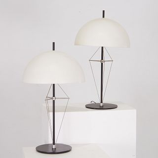 George Kovacks, pair architectural table lamps