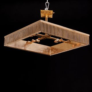 Jean Karajian, gilt bronze chandelier