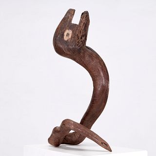Moche or Chimu Peoples, wood snake