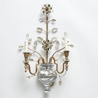 Large Maison Bagues (style) crystal sconce