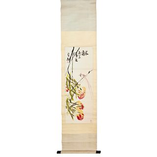 Wu Changqing, modern paper scroll painting