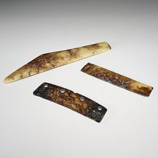 (3) Chinese Longshan style hu harvest knives