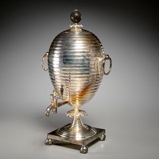 Regency silver plated beehive tea urn