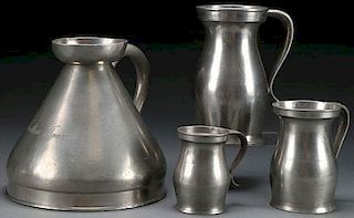 EARLY ENGLISH AND AMERICAN PEWTER MEASUERS