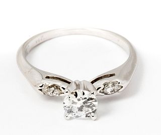 A Vintage Diamond 14K Gold Engagement Ring
